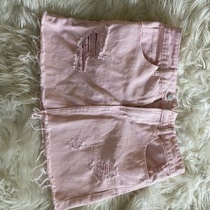 Pacsun womens size 27 Jean light pink mini skirt
